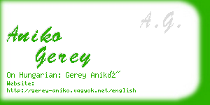 aniko gerey business card